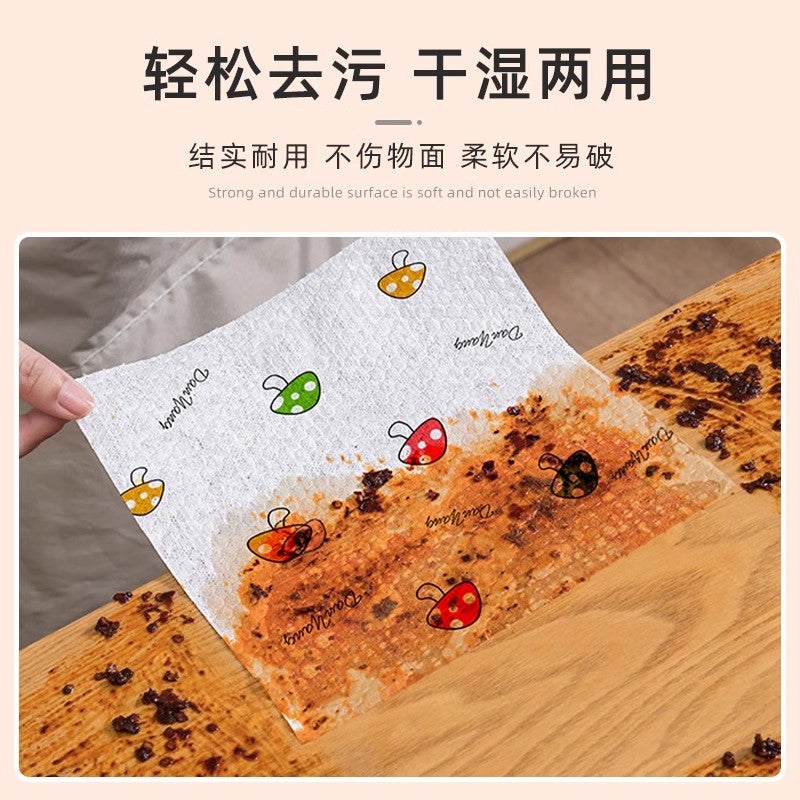 Lazy Rag Kitchen Wet And Dry Washable Reusable Paper Household Cleaning Disposable Dishwashing Cloth Absorbent - Image 4